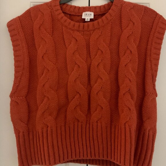 Lelis Sweaters - Super cute sleeveless burnt orange sweater! Perfect for gameday and class